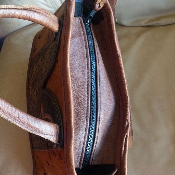 Vintage Recycle Cowboy Boot Purse- Hair on hide🐎 - Picture 5 of 15